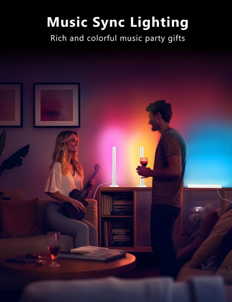 DAYBETTER RGB Light Bar, Gaming Light Bars with Multiple Placement Options, Smart LED Light Bars with Music Sync and Scene Modes, Led Light Bar for Room, TV, Monitor, PC Gaming Desk Decor - Image 3